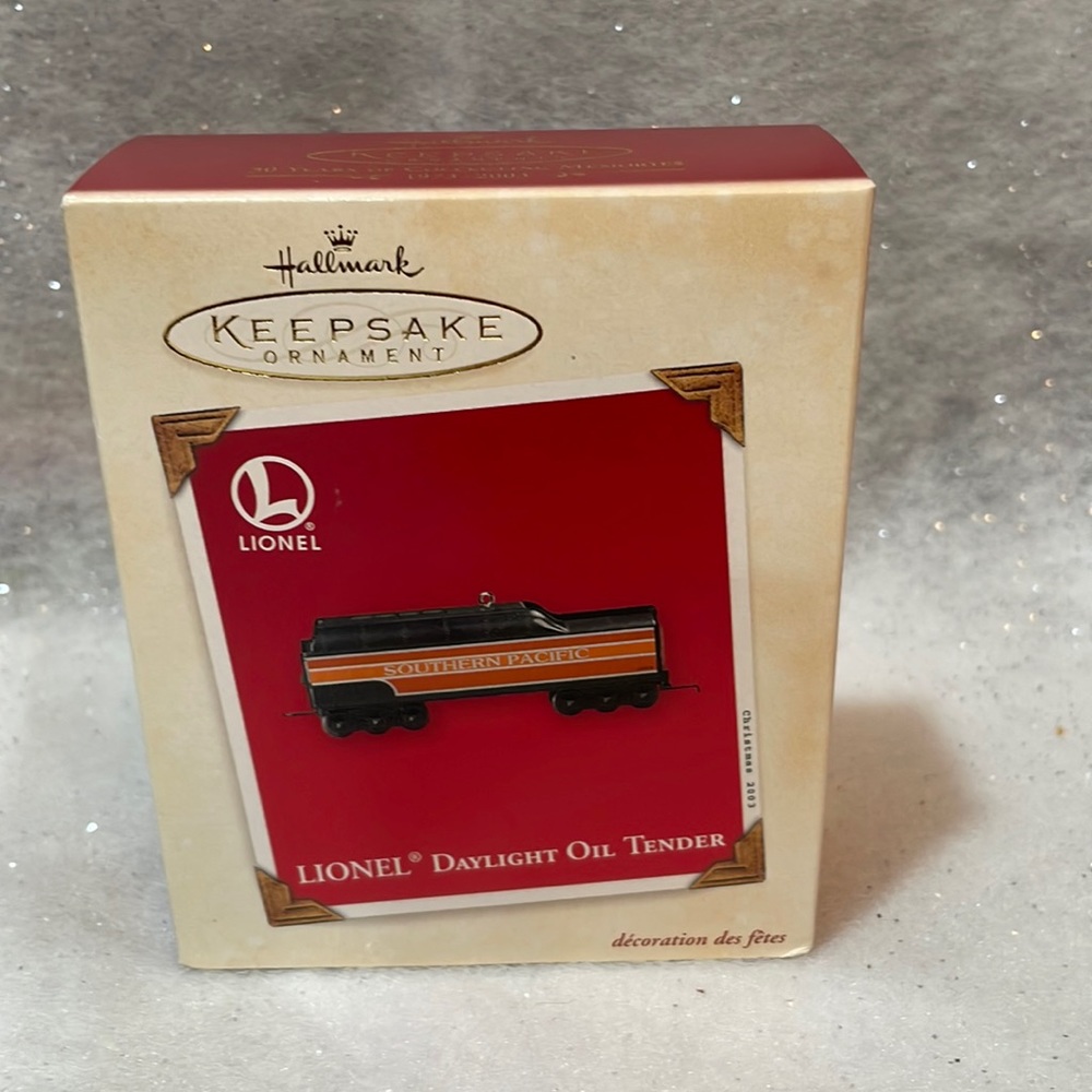 Hallmark Lionel Daylight Oil Tender Keepsake Ornament B53